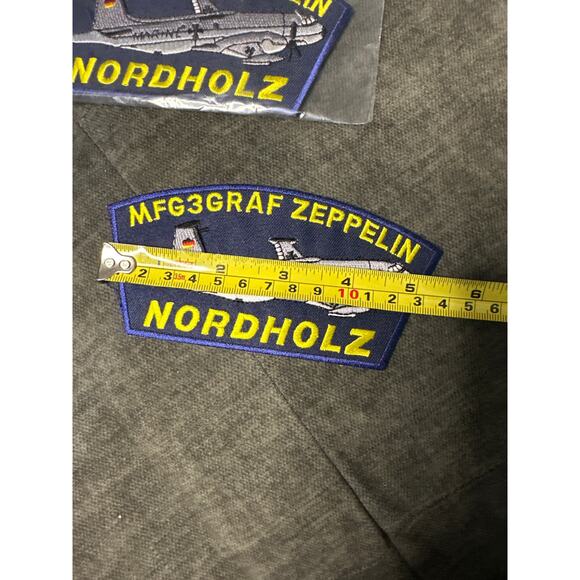 Patches iron or sew on 3pk Aviation-Airplane MFG3GRAF Zeppelin Nordholz. - Picture 4 of 5